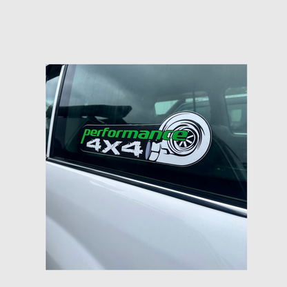 PERFORMANCE 4X4 STICKER LARGE