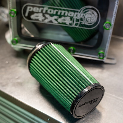 High Flow Air Filter – 4" Inlet, Washable, 4-Layer | Performance 4x4