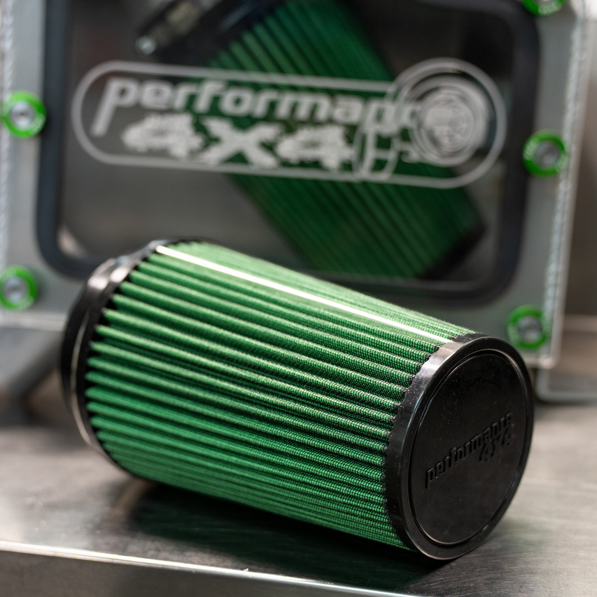 High Flow Air Filter – 4" Inlet, Washable, 4-Layer | Performance 4x4